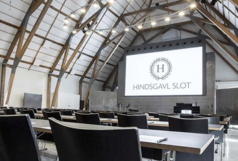 Laser projektorløsning på Hindsgavl Slot i Middelfart